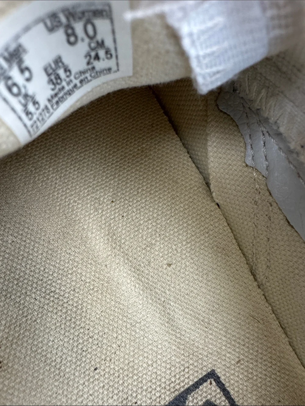 Vans stripe silhouette sole